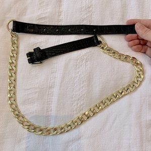 H&M - Black and gold belt
